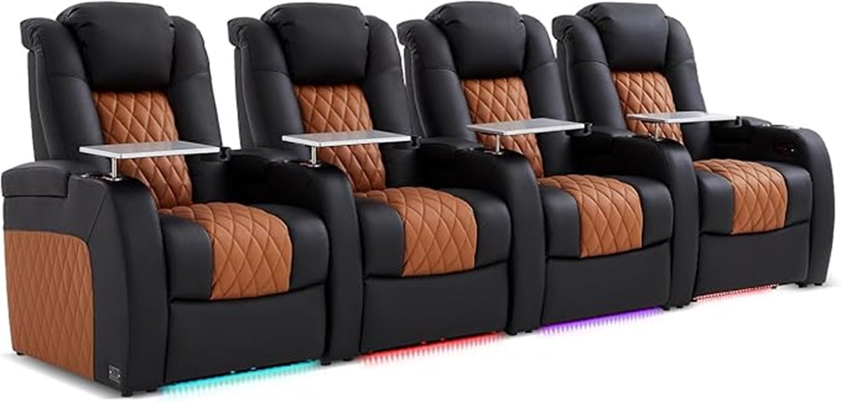luxury leather home theater