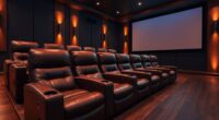 luxury leather theater seating