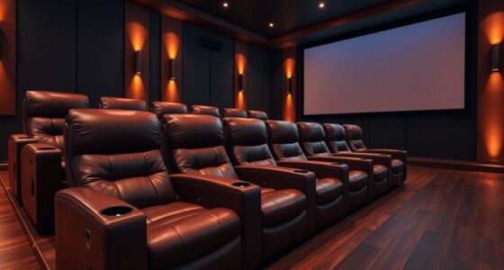 luxury leather theater seating