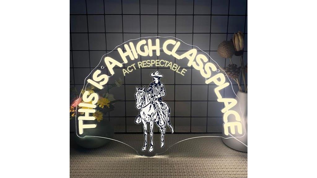luxury neon sign decor