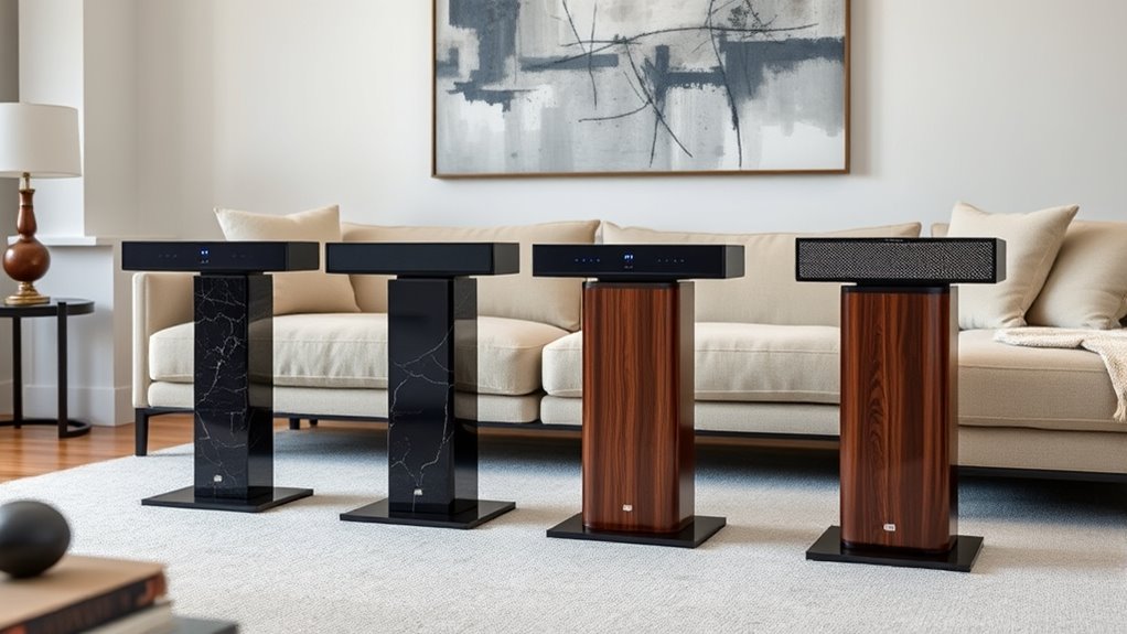 luxury soundbar stands