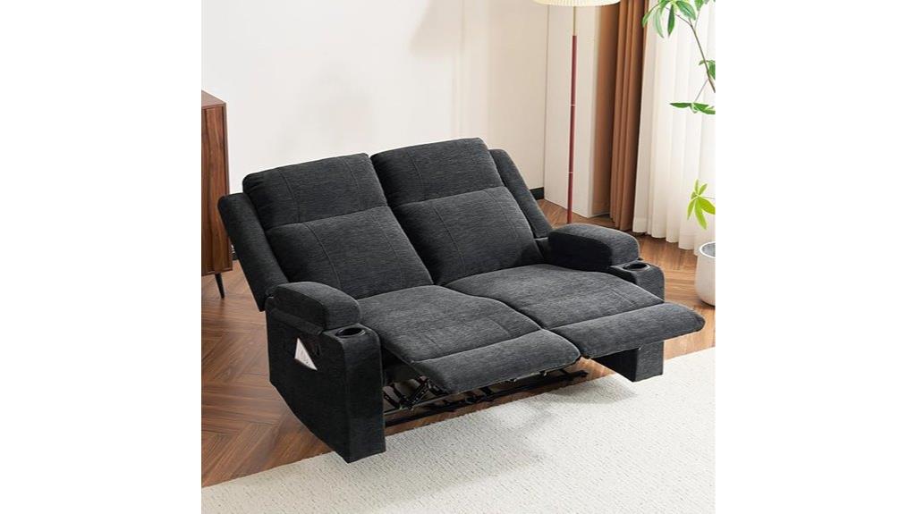 manual reclining loveseat