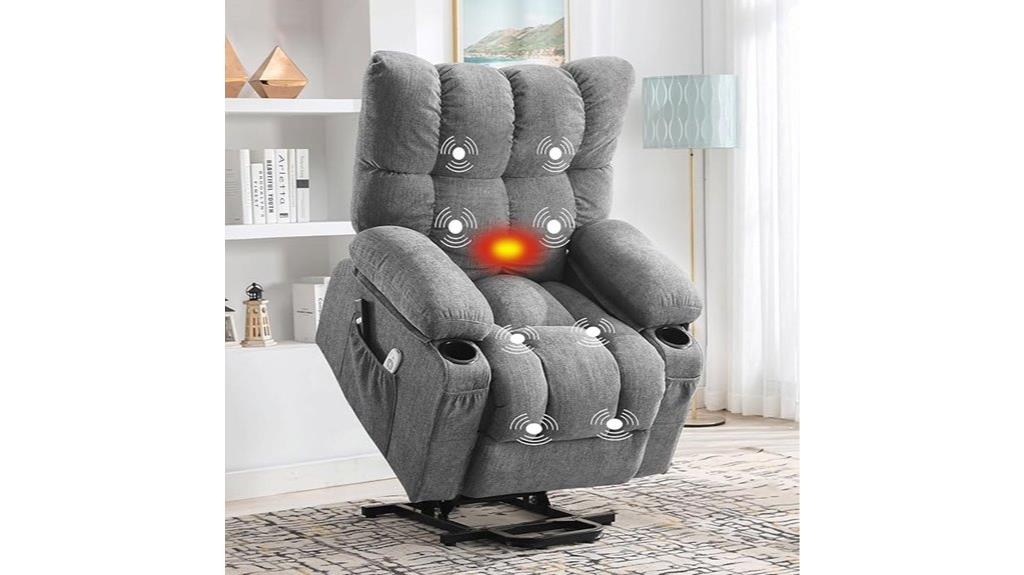 massage heating power recliner