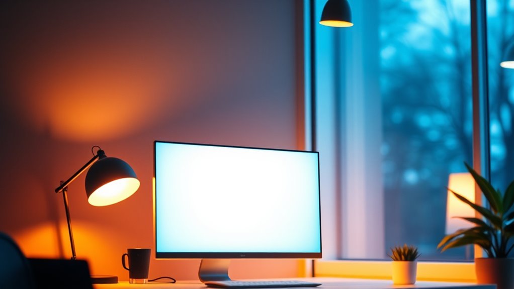 match lighting to environment