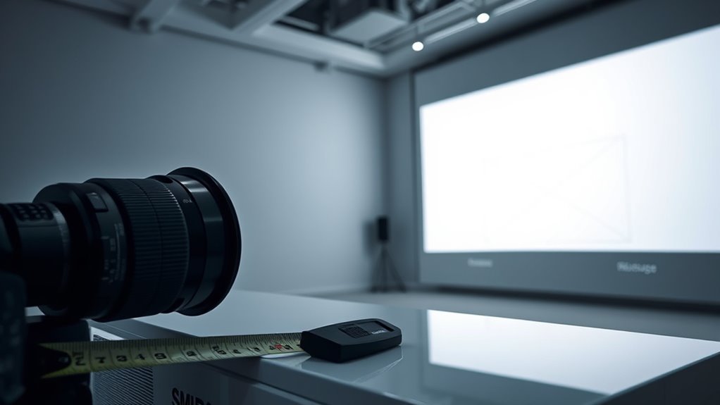 measure projector and image