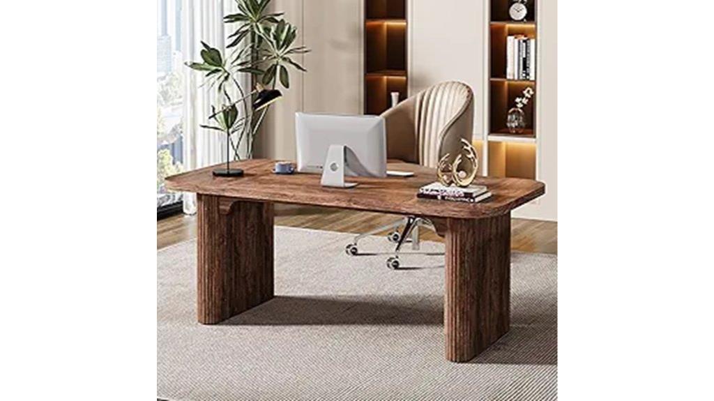 modern 62 inch wood desk