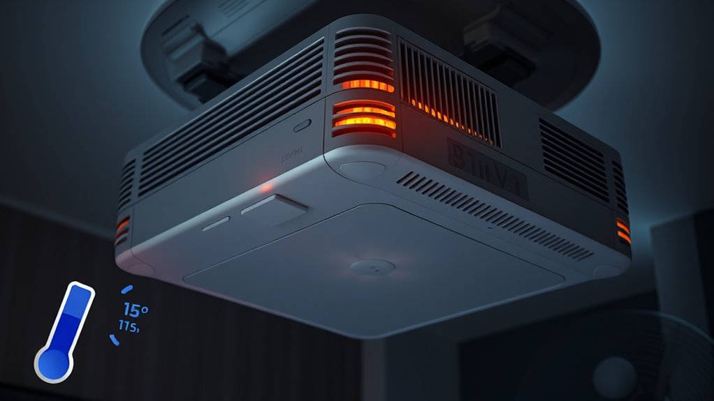 monitor projector heat signs