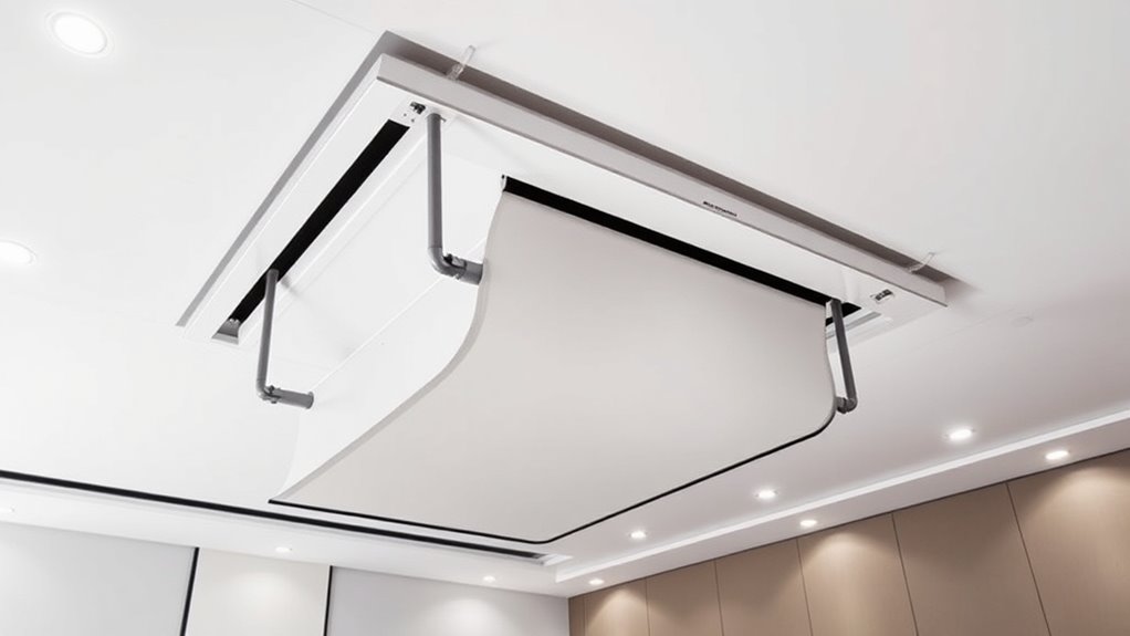 motorized projector screen integration