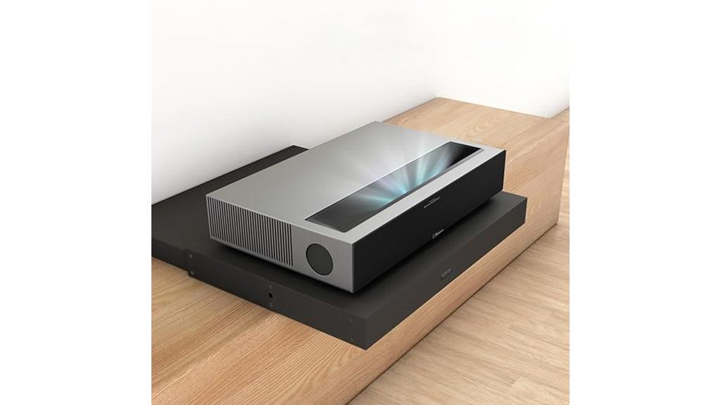 motorized tray for ultra short throw