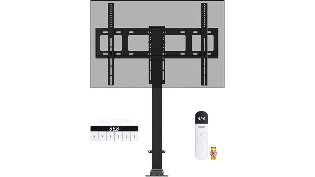 motorized tv lift for large displays