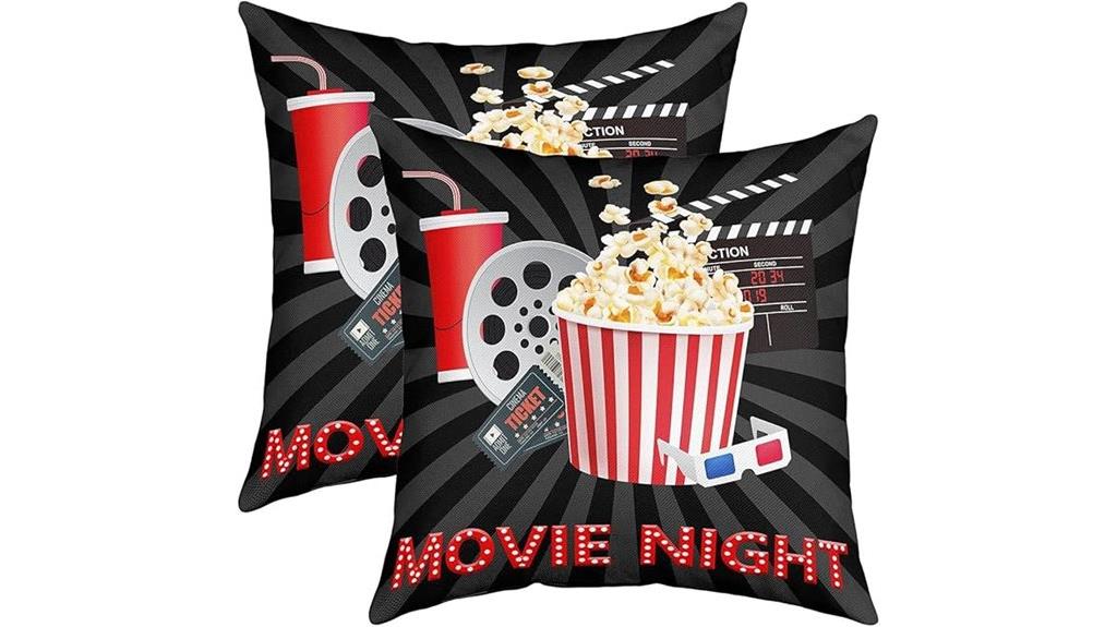 movie night pillow covers