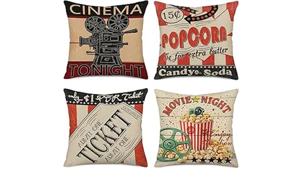 movie theater pillow covers