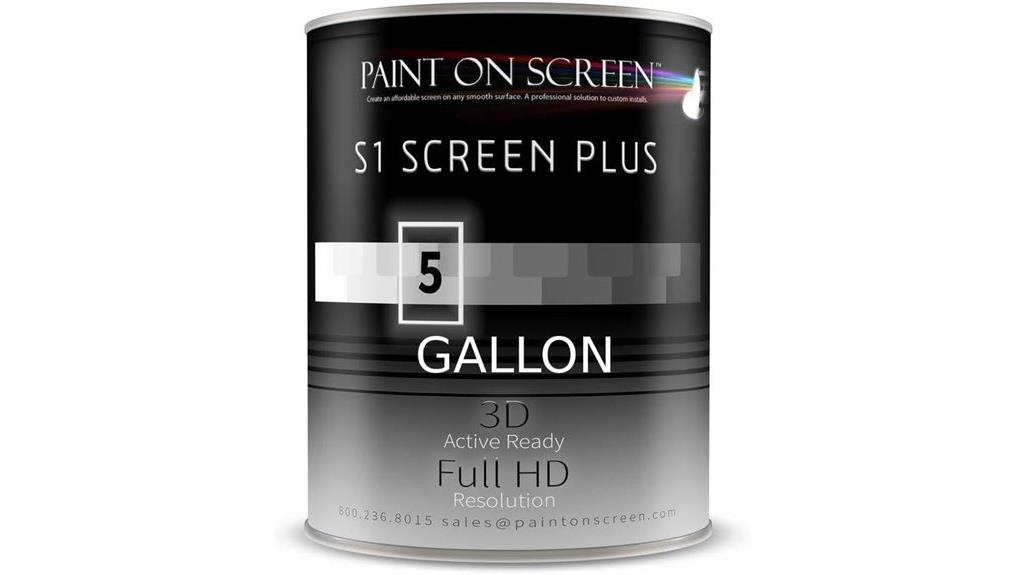 one gallon projector screen paint