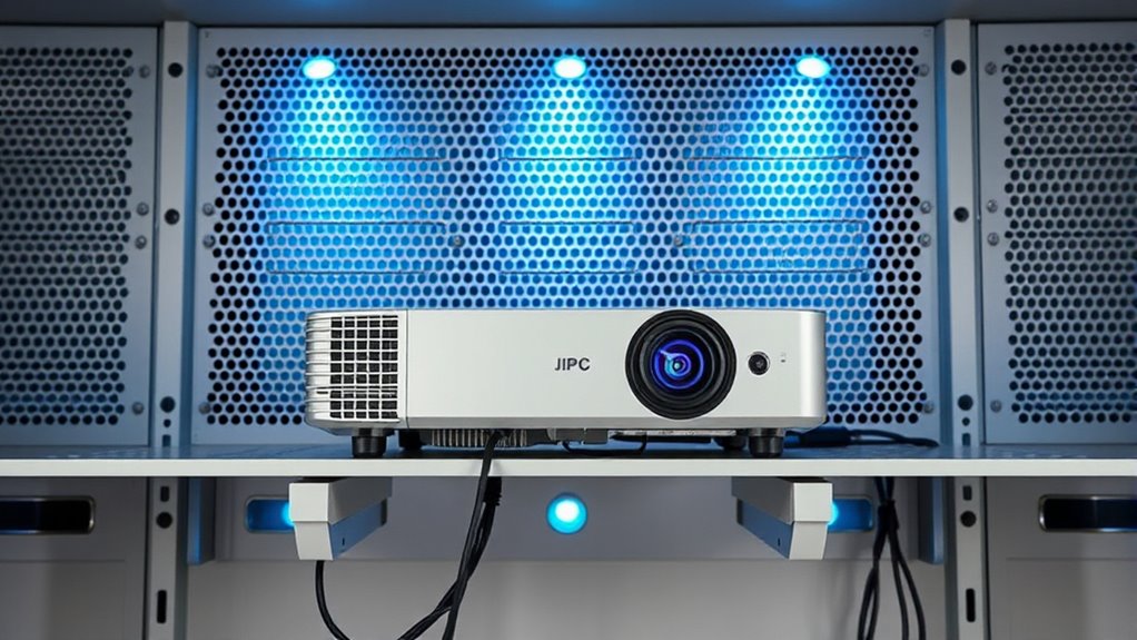 optimal projector airflow placement