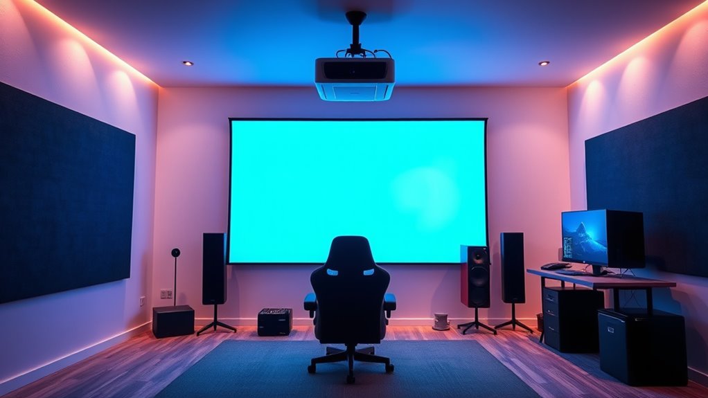 optimal projector gaming setup
