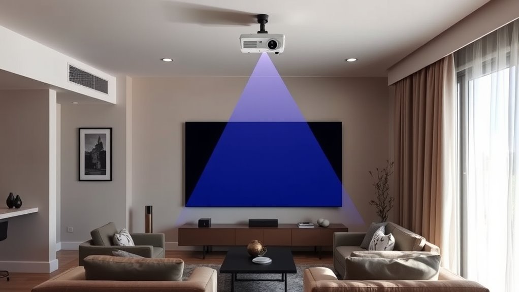 optimal projector placement guidance