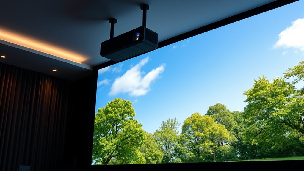 optimal projector placement guidelines