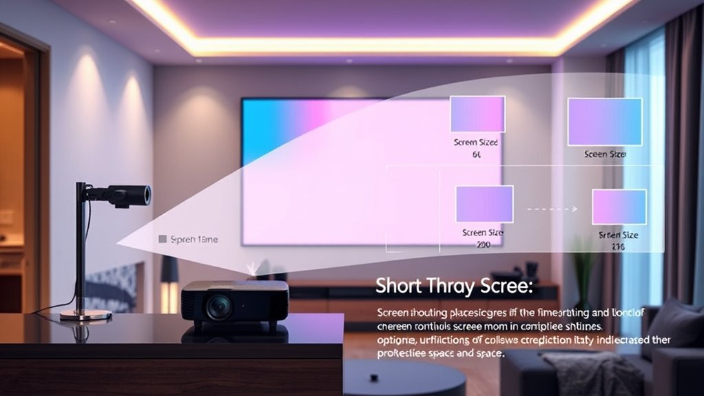 optimal projector screen setup