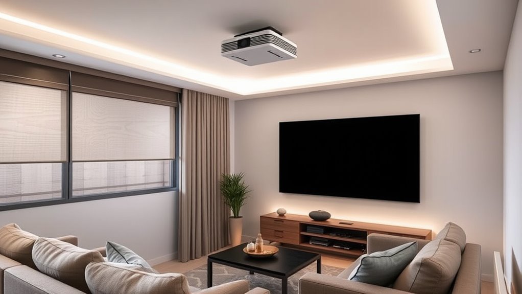 optimal screen size placement