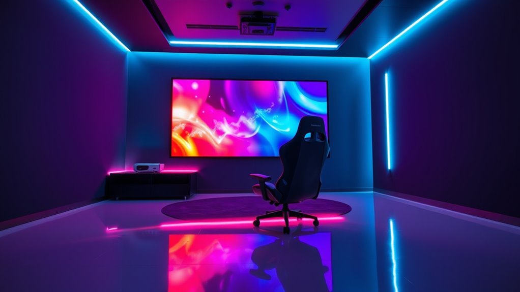 optimal short throw projector setup