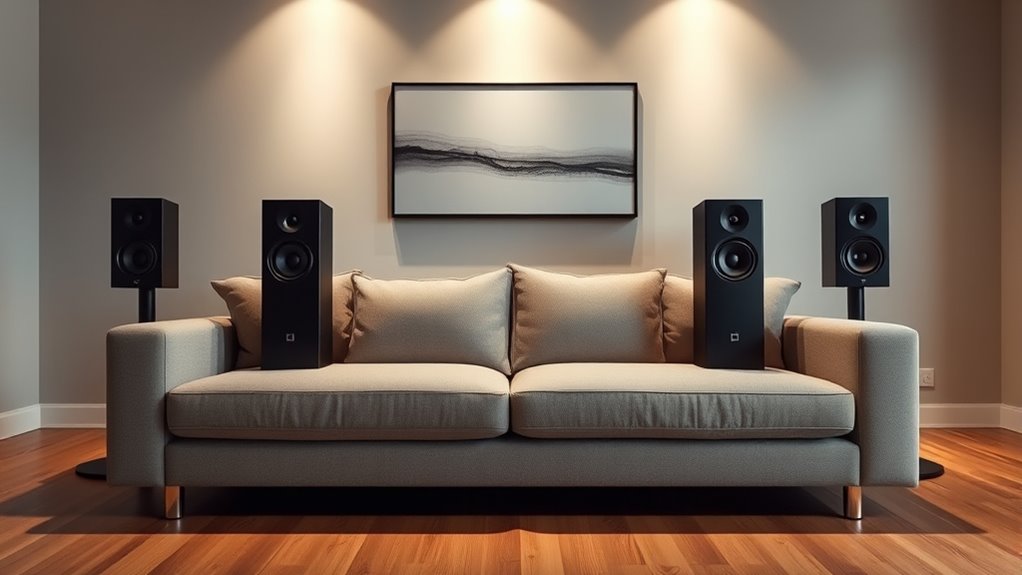 optimal speaker triangle setup