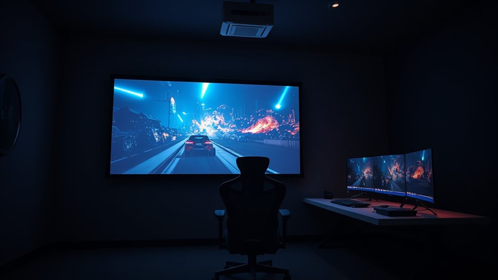 optimize projector gaming visuals