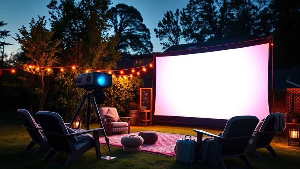 outdoor movie projector essentials