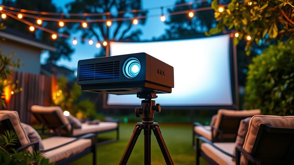 outdoor movie projector selection