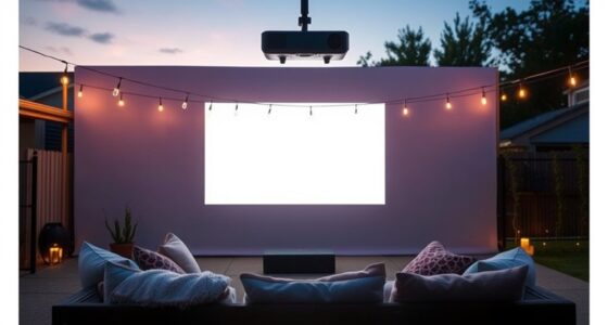 outdoor movie screen paints