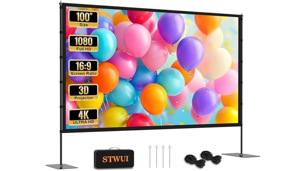 outdoor portable movie screen