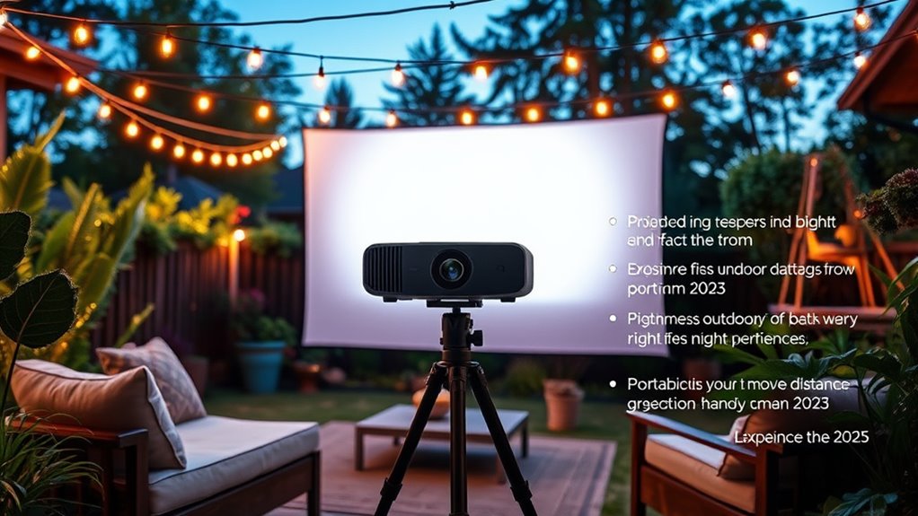outdoor projector selection tips