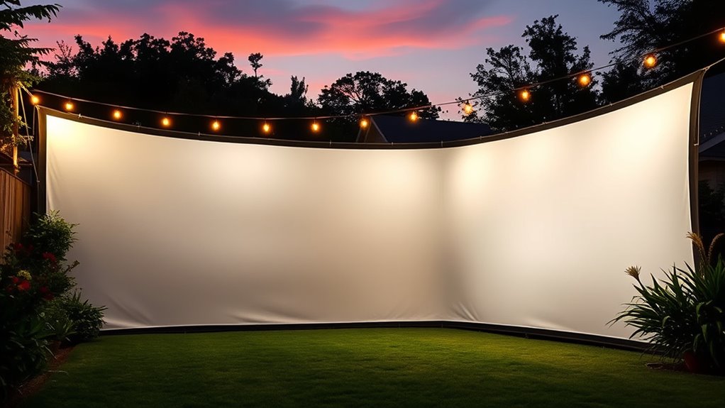 outdoor screen paint considerations