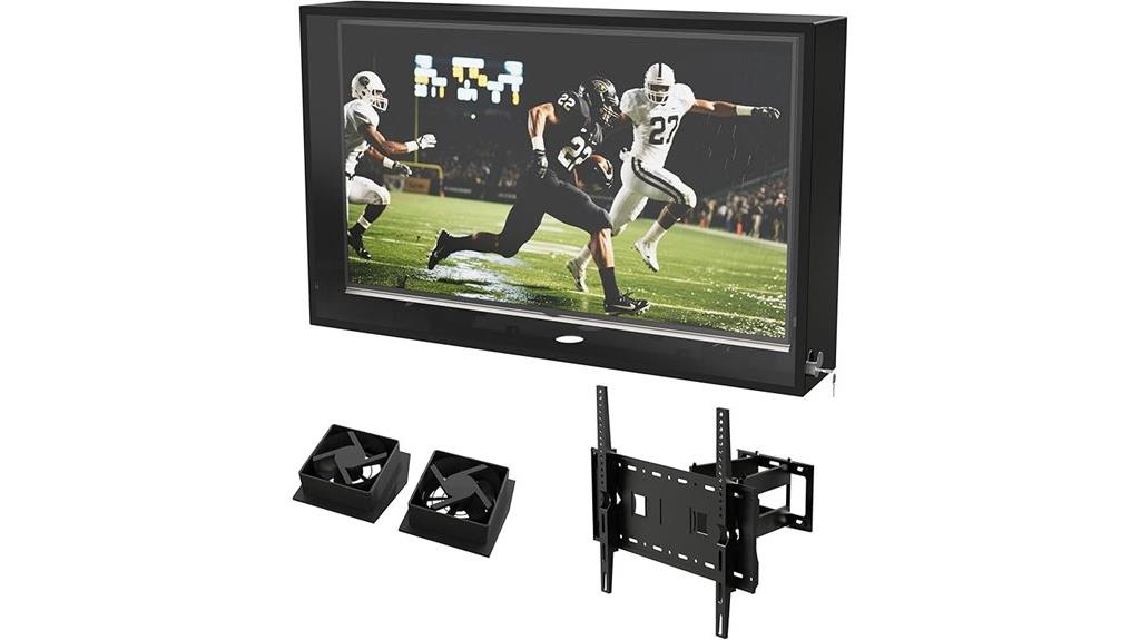 outdoor tv protection with lock