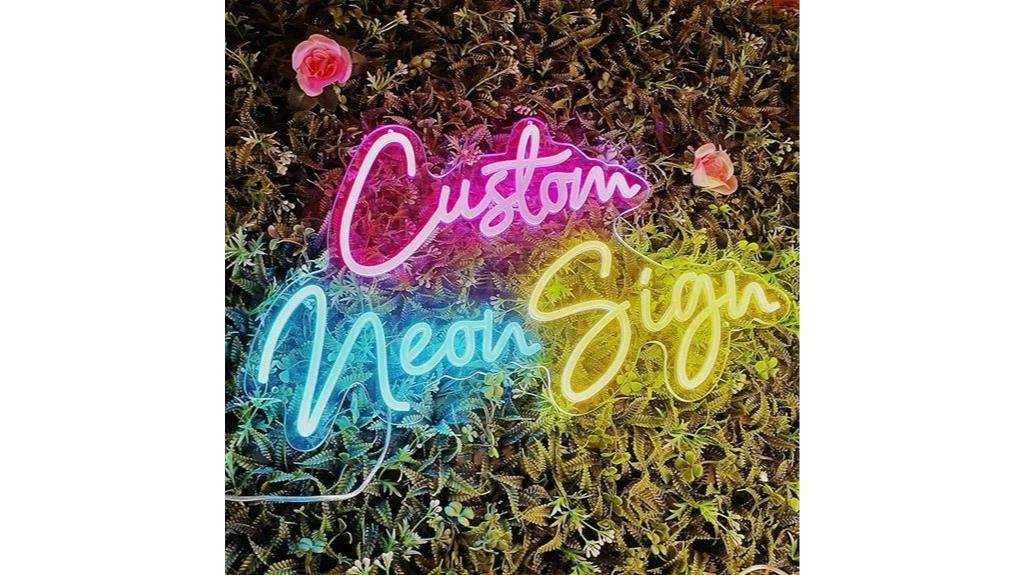 personalized neon celebration decor
