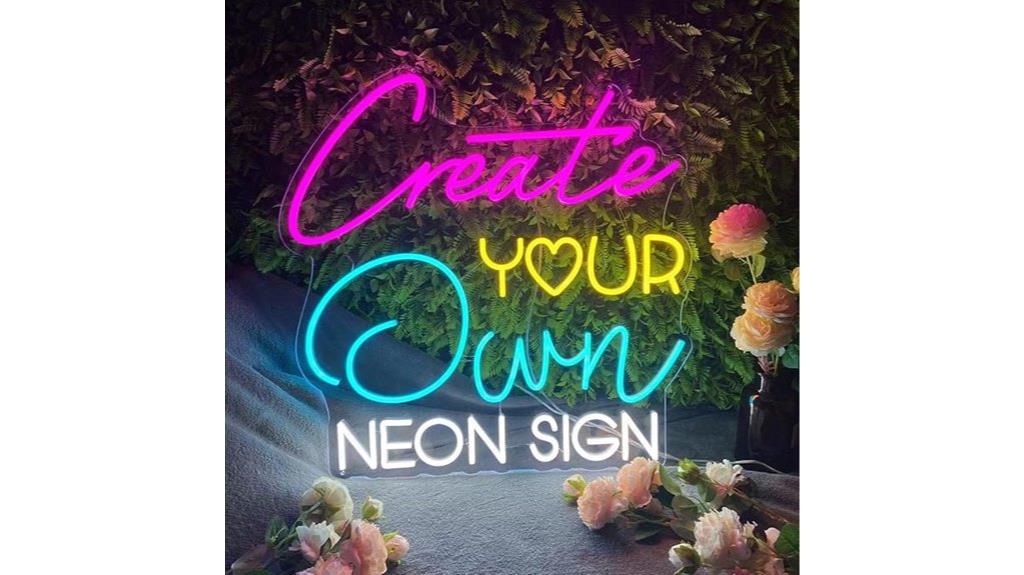personalized neon wall art