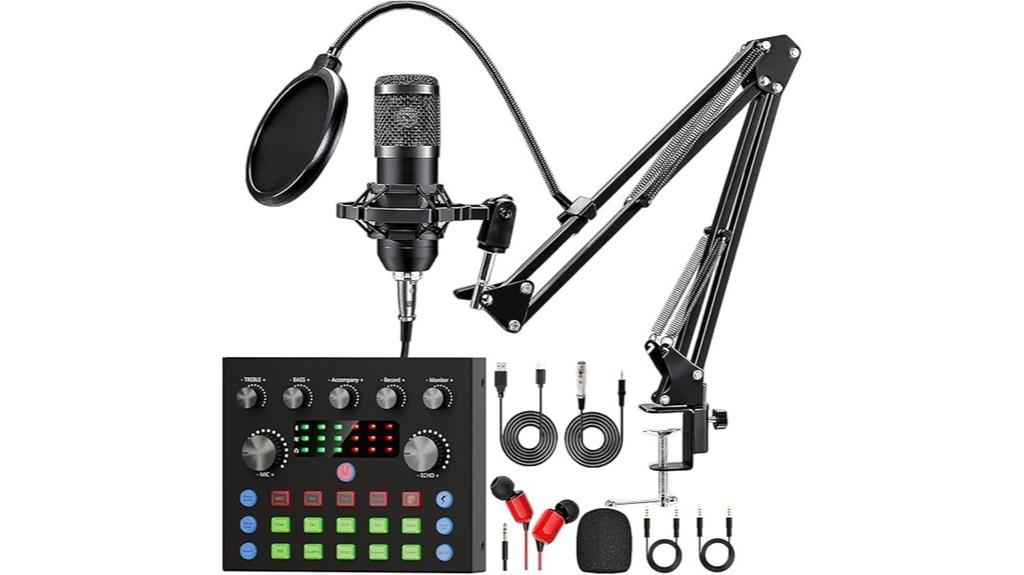 podcast gear with mic