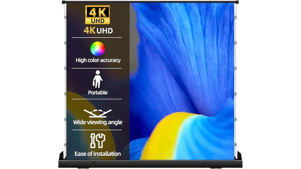 portable 100 inch projector screen