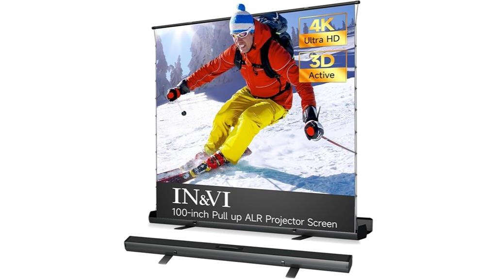 portable 100 inch projector screen