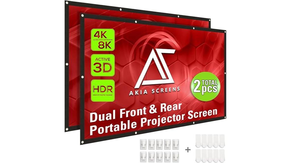 portable 120 inch foldable screen