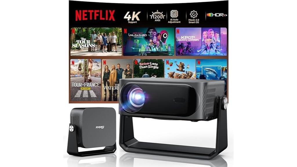 portable 4k outdoor projector