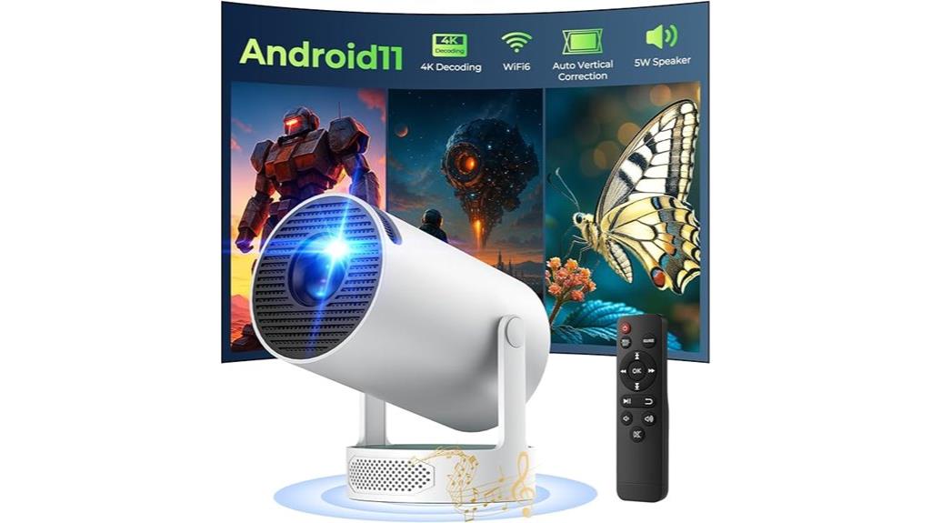 portable 4k wifi bluetooth