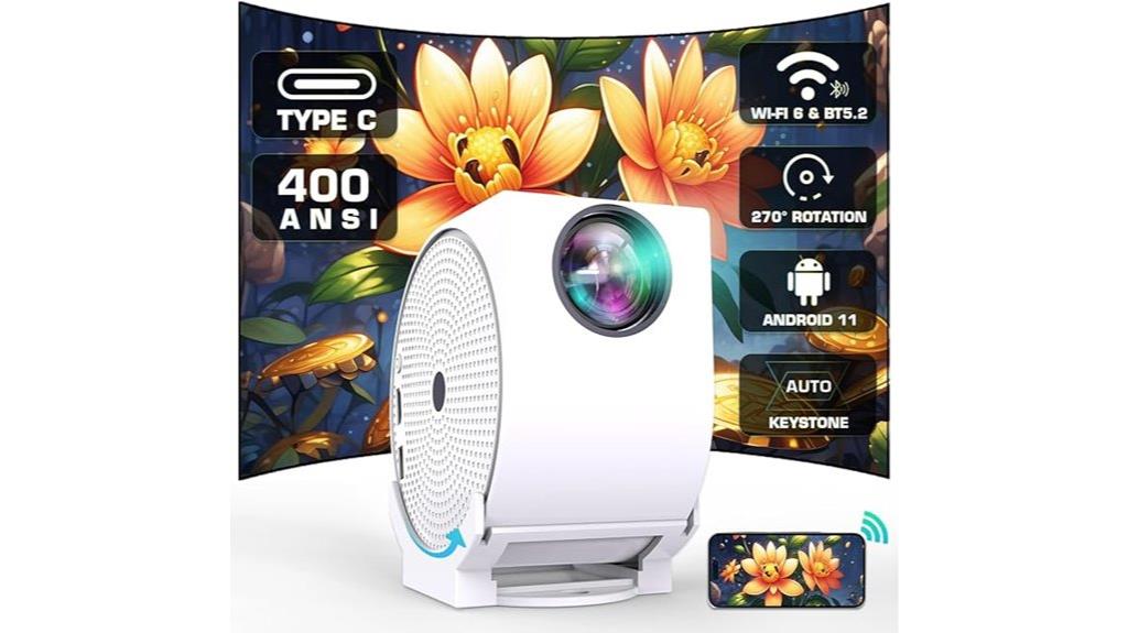 portable 4k wifi projector