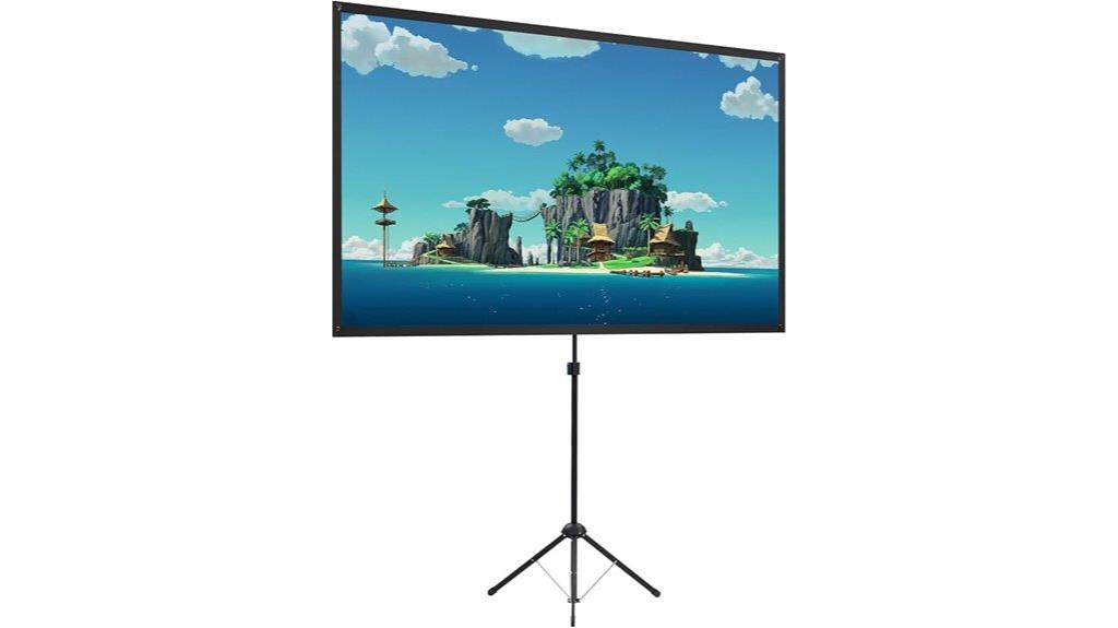 portable 60 inch projection screen