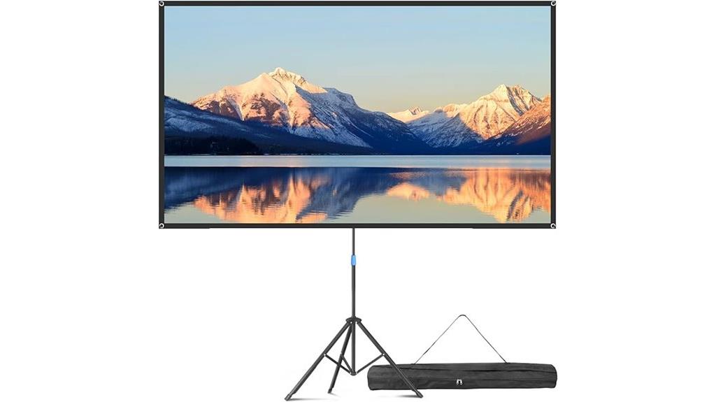 portable 80 inch projector screen