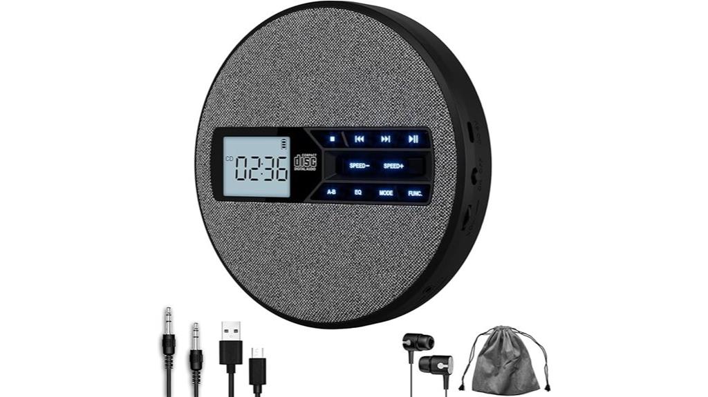 portable cd player with speakers