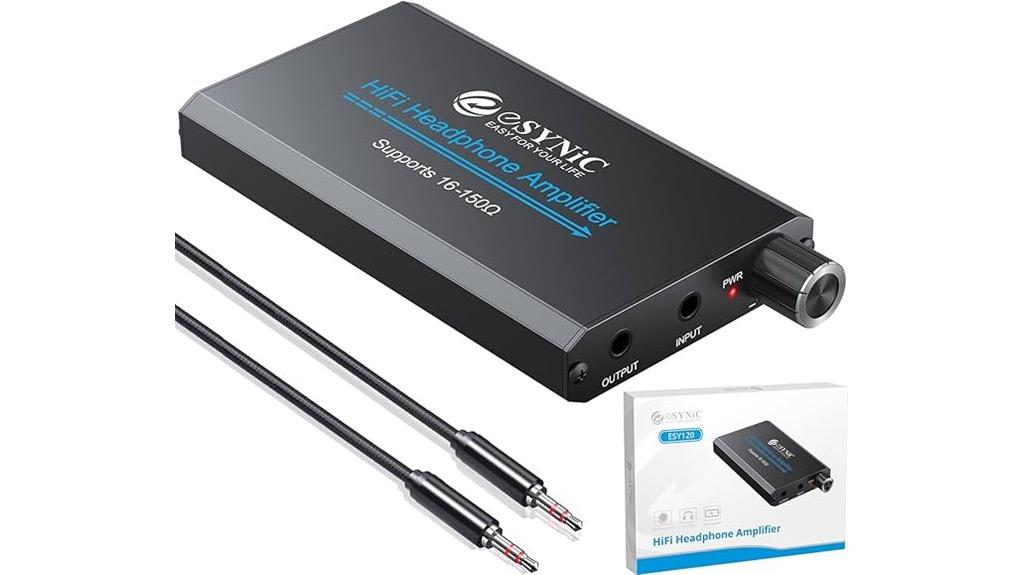 portable headphone amplifier with aux