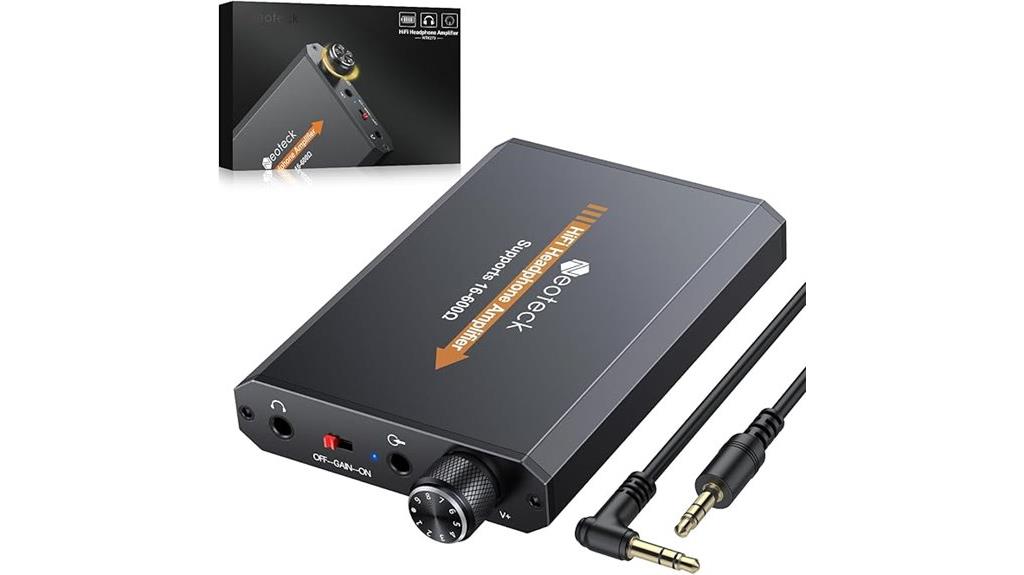 portable headphone amplifier with volume