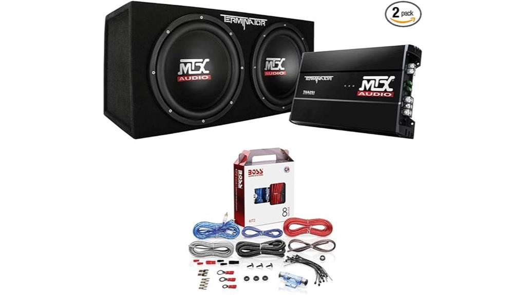 powerful 12 inch subwoofer bundle