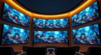 premium curved projection screens