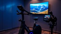 premium screen enabled exercise bikes